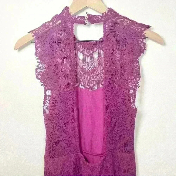 NWT Intimately FREE PEOPLE Women’s Magenta Lace Dress Size Small - Picture 11 of 16